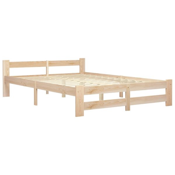 vidaXL Cadre de lit sans matelas bois massif de pin 160x200 cm