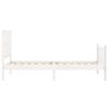 vidaXL Cadre de lit sans matelas blanc 90x200 cm bois de pin massif