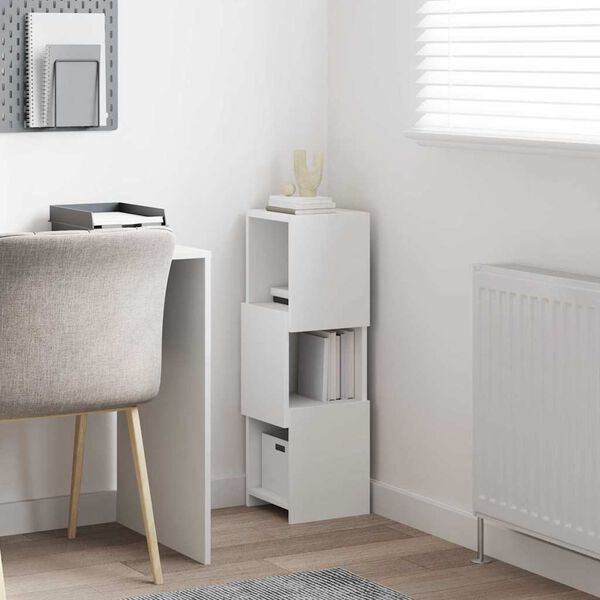 vidaXL Meuble d'angle 25,5x25x80cm Bois d'ing&eacute;nierie