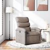vidaXL Fauteuil inclinable Taupe Tissu