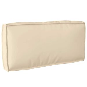 vidaXL Coussin Tissu Oxford Beige 80 x 40 x 12 cm