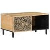 vidaXL Table basse 80x50x40 cm bois de manguier massif