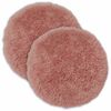 vidaXL Housse de coussin 2 pcs HEERLEN Rose &Oslash; 60 cm Fleece PV