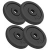 vidaXL Plaque de poids 4 pcs 4x5 kg Fonte
