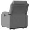 vidaXL Fauteuil inclinable &eacute;lectrique gris fonc&eacute; tissu
