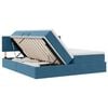 vidaXL Lit de Rangement avec matelas Bleu fonc&eacute; 90 x 200 cm