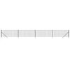 vidaXL Cl&ocirc;ture en treillis m&eacute;tallique et ancrage anthracite 1,1x10 m