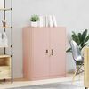 vidaXL Armoire de rangement Rose 80 x 40 x 105 cm Acier
