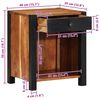 vidaXL Cabinet de chevet 2 pcs Marron 40 x 35 x 50 cm
