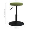 vidaXL Tabouret de massage Velours Vert clair