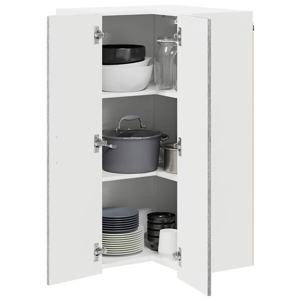 vidaXL Armoire de cuisine Kalmar Gris Sonoma 57 x 57 x 100 cm