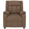 vidaXL Fauteuil de massage Marron Tissu