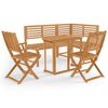 vidaXL Ensemble de bistro 4 pcs Bois d'acacia solide