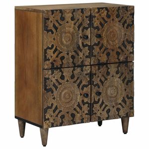 vidaXL Buffet Marron 60 x 33,5 x 75 cm Bois de mangue massif