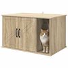 vidaXL Maison pour chat Sonoma 85 x 55 x 50 cm Bois d'ing&eacute;nierie