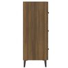 vidaXL Buffet chêne marron 69,5x34x90 cm bois d'ingénierie