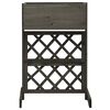 vidaXL Jardinière à treillis de jardin Gris 45x30x74 cm Bois de sapin