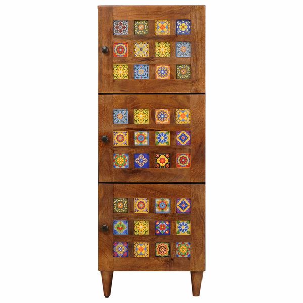 vidaXL Haut Armoire Noyer 40 x 33 x 110 cm Bois de mangue massif