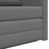 vidaXL Canap&eacute;-lit pliant Gris fonc&eacute; 124 x 71 x 78 cm tissu