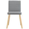 vidaXL Chaises &agrave; manger lot de 4 gris clair tissu