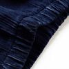 Pantalons pour enfants velours c&ocirc;tel&eacute; bleu marine 128