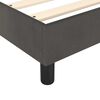 vidaXL Sommier &agrave; lattes de lit et matelas Gris fonc&eacute; 200x200cm Velours