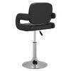 vidaXL Tabouret de bar noir similicuir
