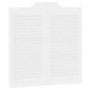vidaXL Portes battantes &agrave; persiennes 2 paires blanc 80x80 cm