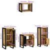 vidaXL Ensemble de mobilier de salle de bain avec tiroir 4 pcs