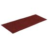 vidaXL Tapis d'escalier autocollants 15 pièces 60 x 25 cm Rouge bordeaux Rectangulaire