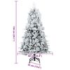 vidaXL Sapin de Noël Artificiel à Branches Articulées Blanc 150 cm