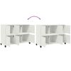 vidaXL Buffet blanc 100,5x39x72 cm acier
