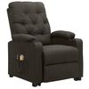 vidaXL Fauteuil de massage Taupe Tissu