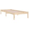 vidaXL Cadre de lit sans matelas 90x190 cm bois massif