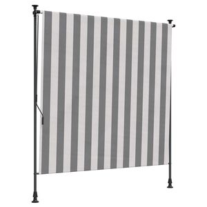 vidaXL Store Roulant Ext&eacute;rieur Anthracite et blanc 100 x 270 cm