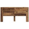 vidaXL T&ecirc;te de lit Bois ancien 200 x 15 x 103,5 cm Bois d'ing&eacute;nierie
