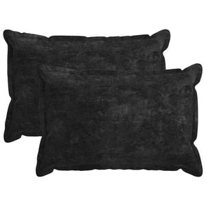 vidaXL Housse de coussin 2 pc HOUTEN Anthracite 30 x 50 cm