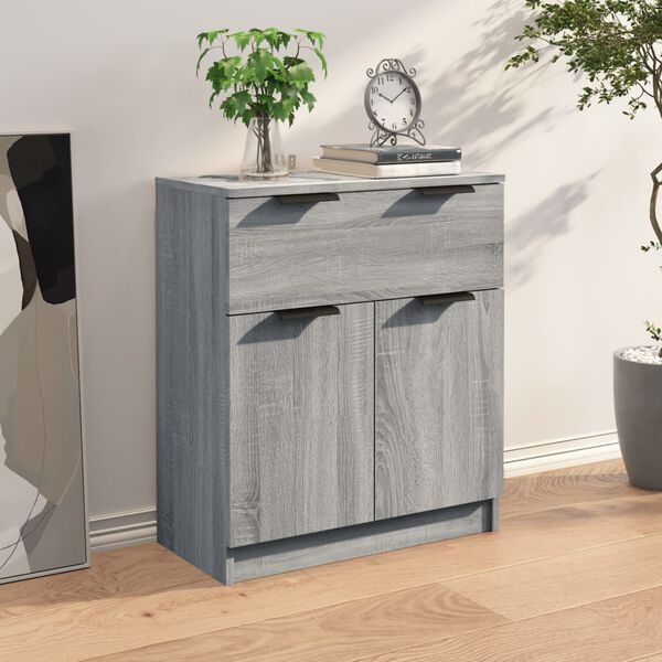vidaXL Buffet Sonoma gris 60x30x70 cm Bois d'ingénierie
