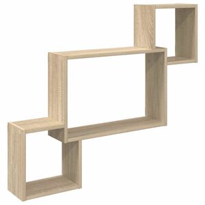 vidaXL &Eacute;tag&egrave;re Murale Ch&ecirc;ne Sonoma 91,5 x 15 x 76 cm