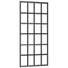 vidaXL Porte coulissante Verre ESG et aluminium 90x205 cm Noir