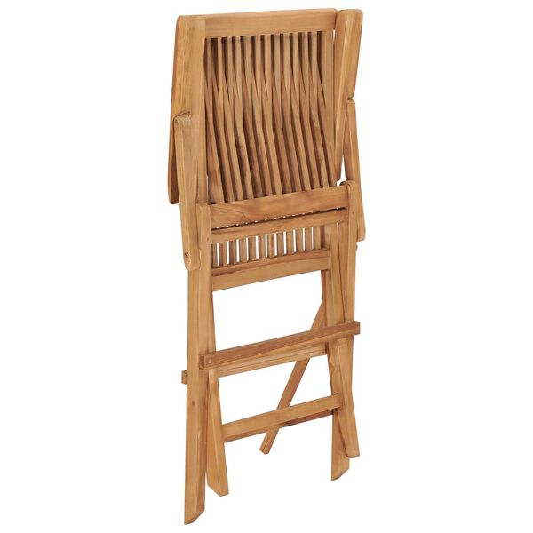 vidaXL Chaises de jardin lot de 8 Bois de teck massif