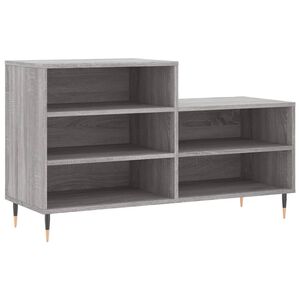 vidaXL Armoire &agrave; chaussures Sonoma gris 102x36x60 cm Bois d'ing&eacute;nierie