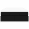VidaXL Cadre de lit ottoman avec matelas noir 120x200 cm similicuir