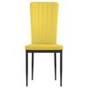 vidaXL Chaises &agrave; manger lot de 4 Jaune moutarde Velours