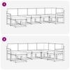 vidaXL Ensemble de canap&eacute;s d'ext&eacute;rieur 7 pcs Gris Naturel et Clair