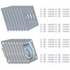 vidaXL Anneau d'arrimage pour remorque 8 pcs Acier galvanis&eacute; 2000 kg