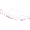 vidaXL Matelas Blanc et Gris 80 x 200 cm Tissu jacquard