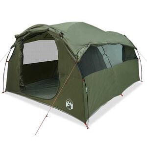 vidaXL Tente familiale tunnel 6 personnes vert olive imperm&eacute;able