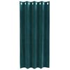 vidaXL Rideaux occultants 2 pcs Vert fonc&eacute; 140 x 175 cm Velours