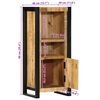 vidaXL Armoire de salle de bain 40x30x90 cm bois manguier massif brut